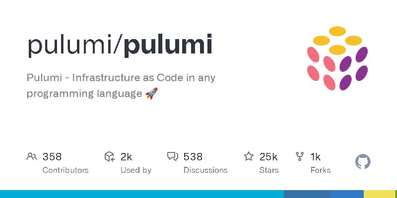 GitHub - pulumi/pulumi: Pulumi - Infrastructure as Code in any programming language 🚀