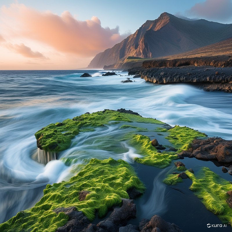 #Bing_Wallpaper圣皮埃尔的魔鬼角，留尼汪岛上的神秘海岸线，展现出大自然力量与诡异美感的交织