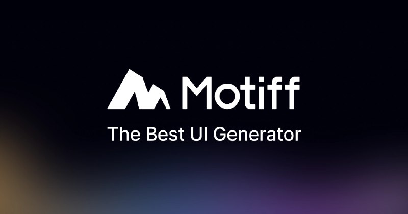 Motiff AI｜The Best UI Generator