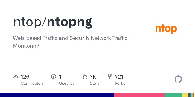 GitHub - ntop/ntopng: Web-based Traffic and Security Network Traffic Monitoring