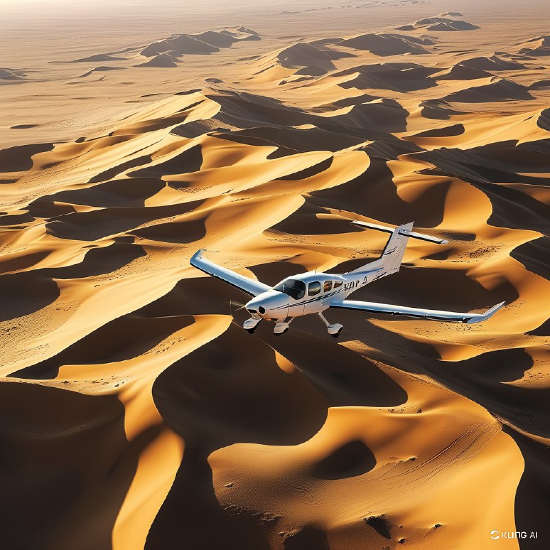 #Bing_Wallpaper“俯瞰广袤的纳米比亚沙漠，这片金色的沙丘延绵不绝，其复杂的纹理与流畅的图案由风塑造