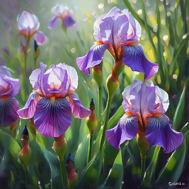 #Bing_Wallpaper静谧的日本鸢尾花园坐落于东京，绽放着紫色和淡紫色的鲜艳色彩