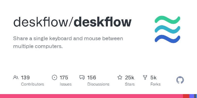 GitHub - deskflow/deskflow: Share a single keyboard and mouse between multiple computers.