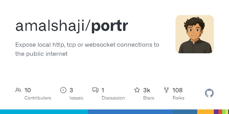 GitHub - amalshaji/portr: Expose local http, tcp or websocket connections to the public internet