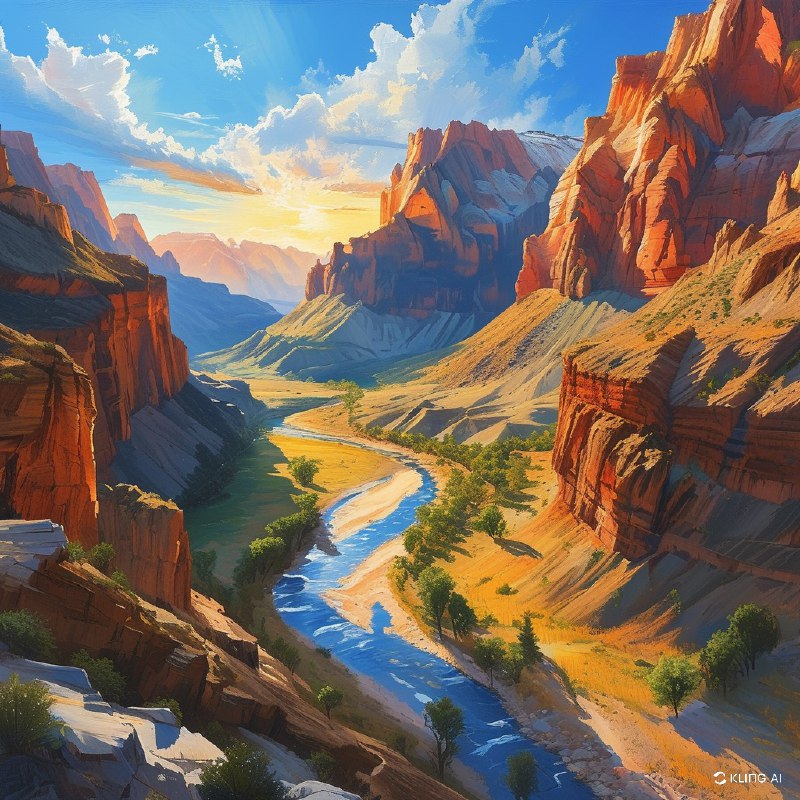 #Bing_Wallpaper“犹他州锡安国家公园雄伟的砂岩悬崖，在温暖的金色阳光下闪耀，巍峨的岩石结构展现出深红、橙色和粉红色的色彩层次