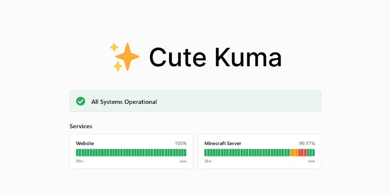 GitHub - dermv/cute-kuma: Give your Uptime Kuma status page a cute and modern look with custom CSS