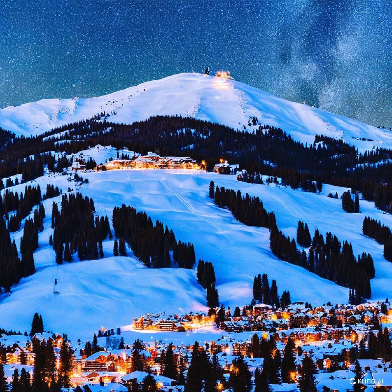 #Bing_Wallpaper"神秘的黄昏降临鹿谷，犹他州帕克城，这是一片迷人的冬季仙境