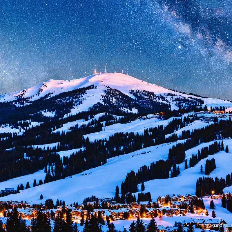 #Bing_Wallpaper"神秘的黄昏降临鹿谷，犹他州帕克城，这是一片迷人的冬季仙境