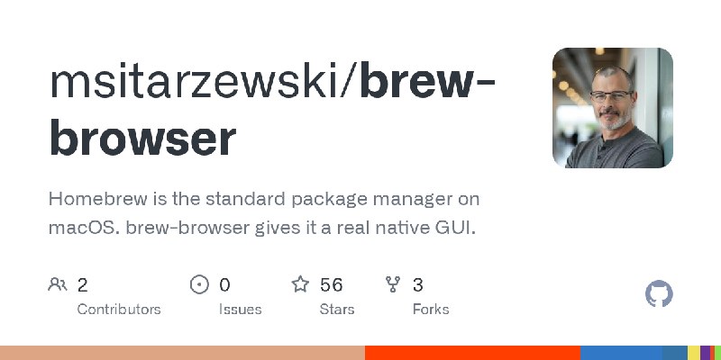 GitHub - msitarzewski/brew-browser: Homebrew is the standard package manager on macOS. brew-browser gives it a real native GUI.