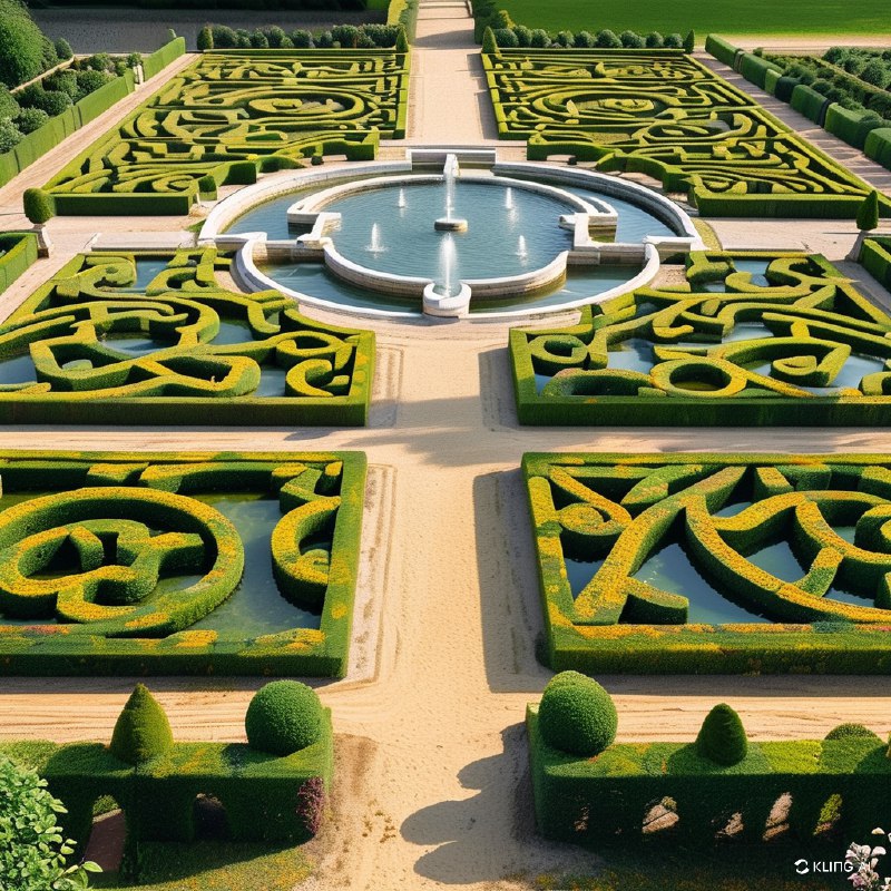 #Bing_Wallpaper在被誉为标志性建筑的法国卢瓦尔河谷维朗德里城堡中，有一处令人叹为观止的几何花园设计