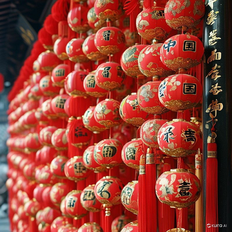 #Bing_Wallpaper"江苏省南京夫子庙里充满活力和沉浸感的新年祝福场景