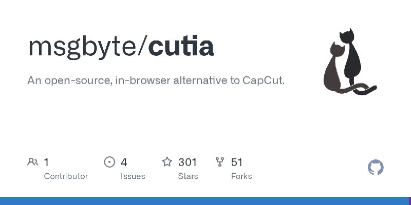 GitHub - msgbyte/cutia: An open-source, in-browser alternative to CapCut.