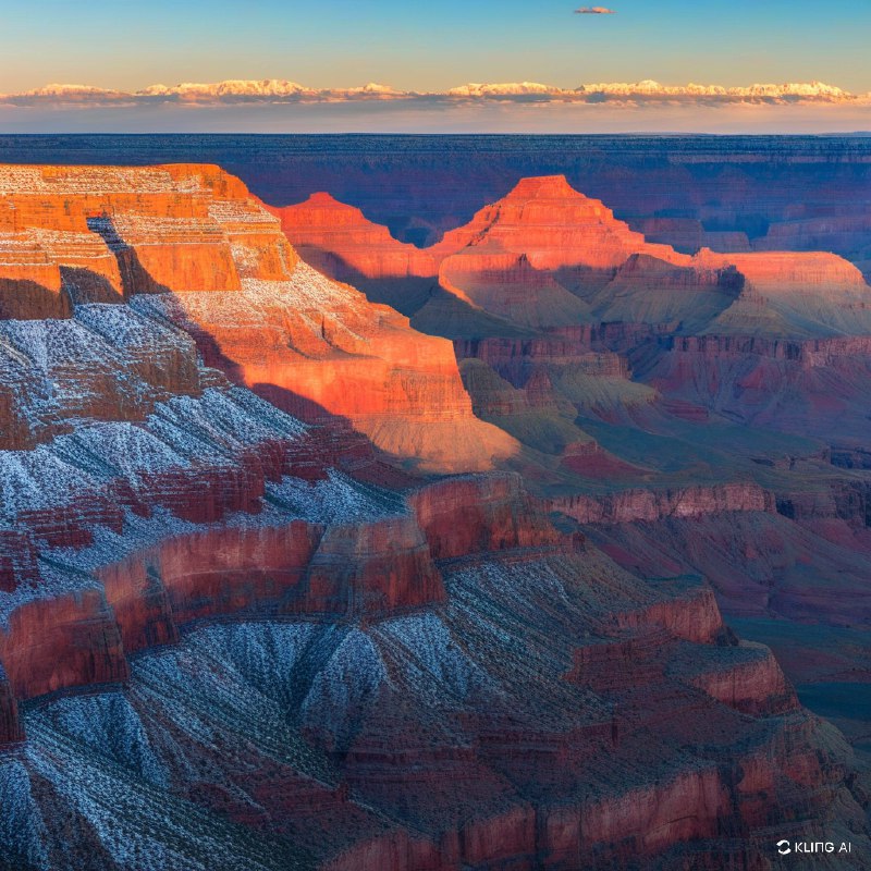 #Bing_Wallpaper“雄伟的祆教神庙无缝地融入亚利桑那州美国大峡谷崎岖的悬崖之中，在日落时分展现出壮丽的景象