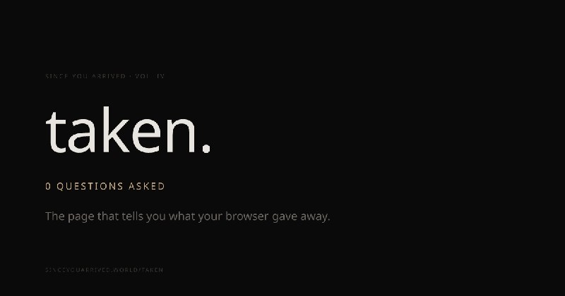 taken.