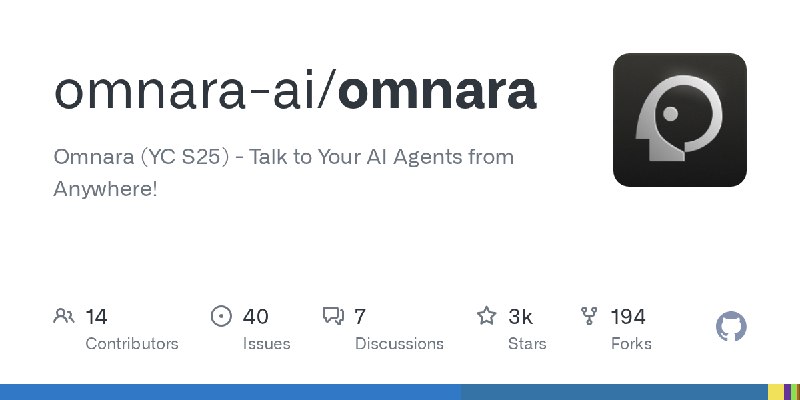GitHub - omnara-ai/omnara: Omnara (YC S25) - Talk to Your AI Agents from Anywhere!