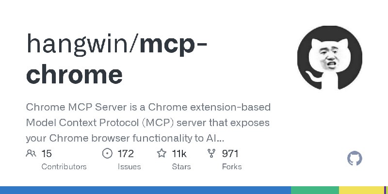 GitHub - hangwin/mcp-chrome: Chrome MCP Server is a Chrome extension-based Model Context Protocol (MCP) server that exposes your…