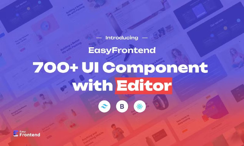 Easy Frontend - 免费网页 UI 组件的网站
