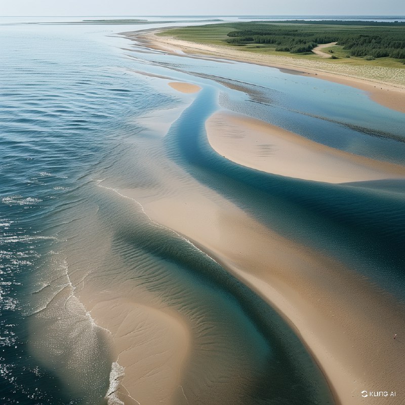 #Bing_Wallpaper“德国石勒苏益格-荷尔斯泰因瓦登海国家公园，这片宁静而未被触及的自然天堂呈现出令人叹为观止的空中景观