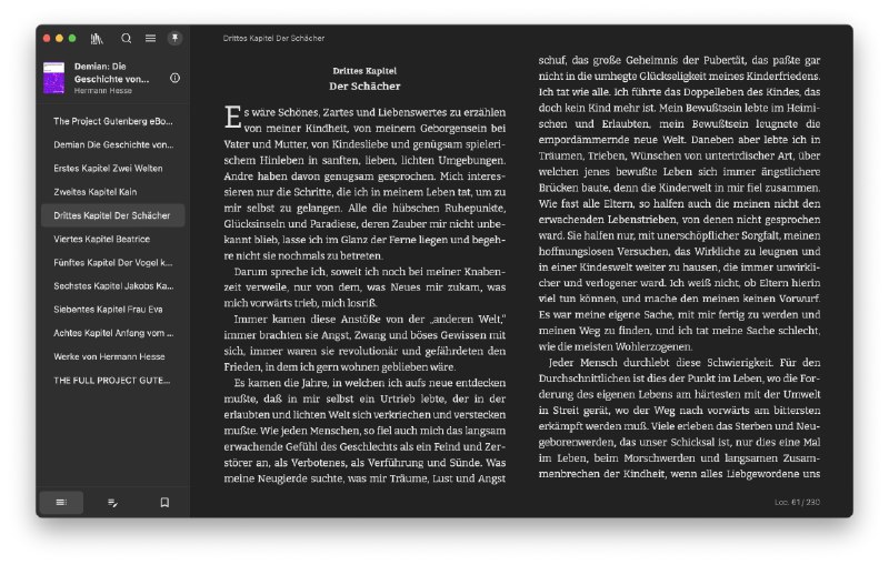 开源了一个跨平台 EPUB 阅读软件 Readest，使用 Tauri v2 和 Next.js 15 开发Readest 📚给大家推荐一款全新的开源电子书阅读器 —— Readest，专为追求沉浸式深度阅读体验的用户打造！ Readest 是经典阅读器 Foliate 的现代化重写版，使用了最新技术栈 Next.js 15 和 Tauri v2 ，支持 macOS 、Windows 、Linux 和 Web 平台，未来还将支持 iOS 和 Android 