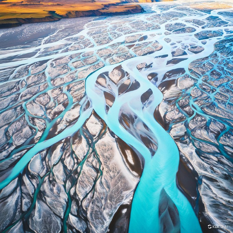 来自冰与火之国冰岛冰川河流鸟瞰图来自冰与火之国冰岛冰川河流鸟瞰图