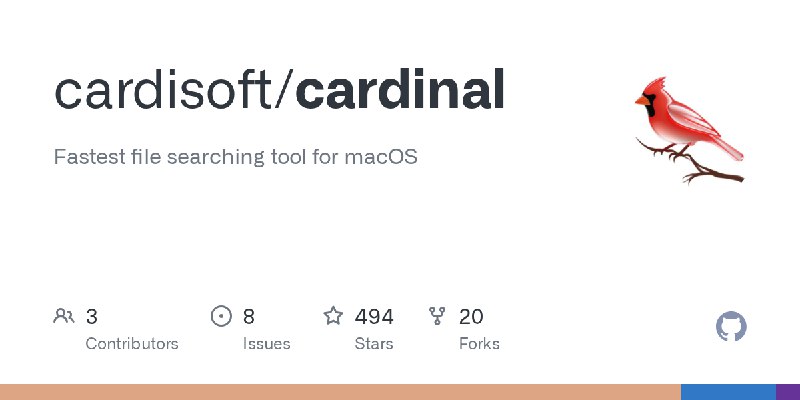 GitHub - cardisoft/cardinal: Fastest file searching tool for macOS