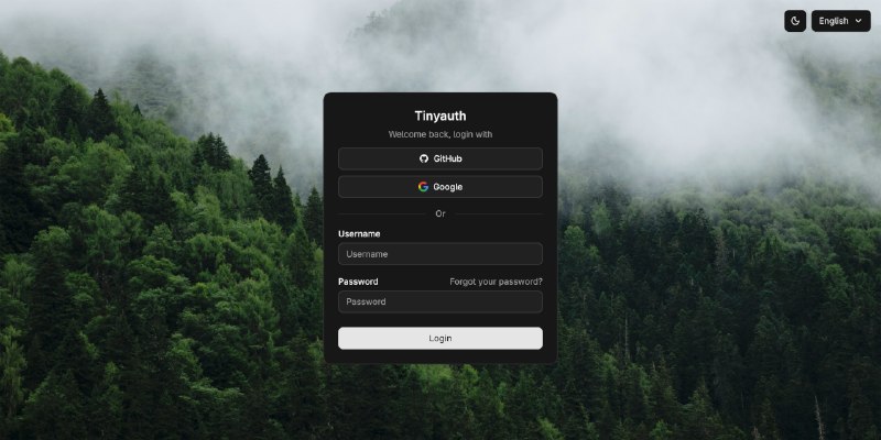 GitHub - steveiliop56/tinyauth: The tiniest authentication and authorization server you have ever seen.