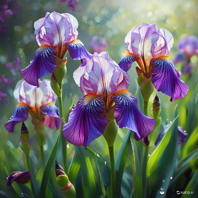 #Bing_Wallpaper静谧的日本鸢尾花园坐落于东京，绽放着紫色和淡紫色的鲜艳色彩