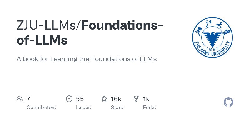 Foundations-of-LLMs/《大模型基础》教材/大模型基础 完整版.pdf at main · ZJU-LLMs/Foundations-of-LLMs