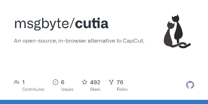 GitHub - msgbyte/cutia: An open-source, in-browser alternative to CapCut.