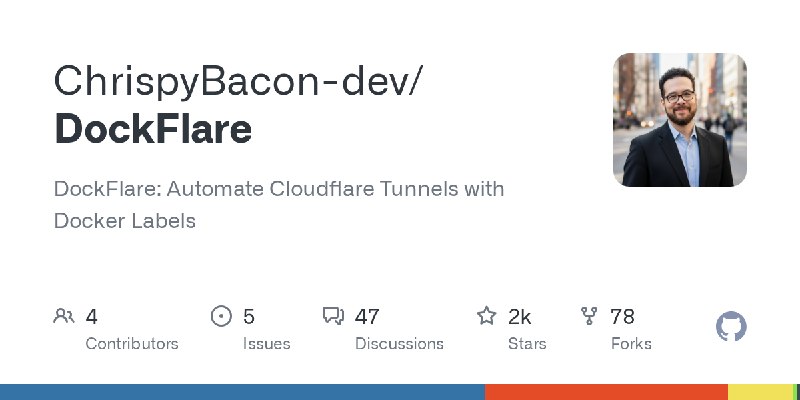 GitHub - ChrispyBacon-dev/DockFlare: DockFlare: Automate Cloudflare Tunnels with Docker Labels