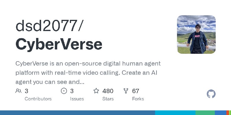 GitHub - dsd2077/CyberVerse: CyberVerse is an open-source digital human agent platform with real-time video calling. Create an…