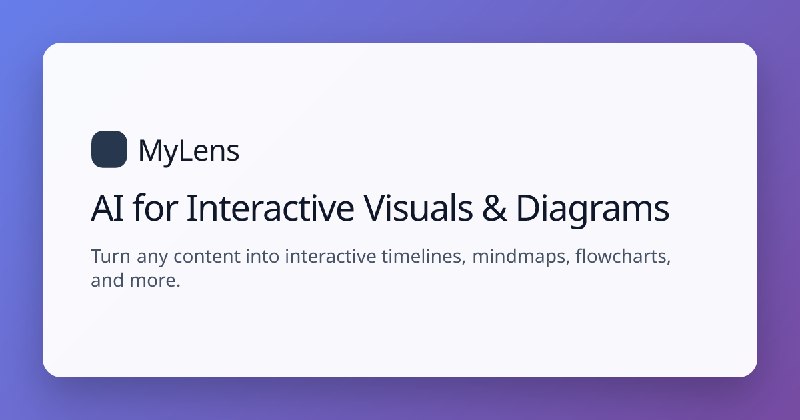 MyLens: AI for Interactive Visuals & Diagrams