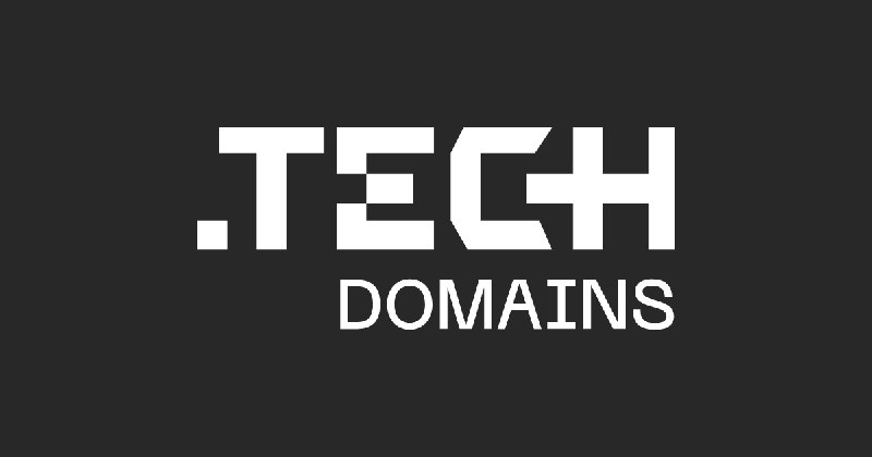 Building a tech startup? Build it on a .tech domain.
