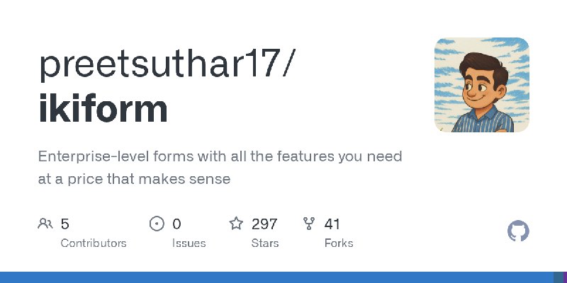 GitHub - preetsuthar17/ikiform: Enterprise-level forms with all the features you need at a price that makes sense