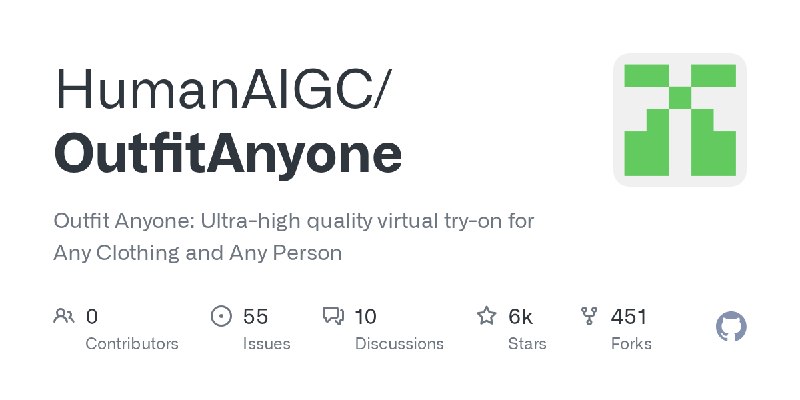 GitHub - HumanAIGC/OutfitAnyone: Outfit Anyone: Ultra-high quality virtual try-on for Any Clothing and Any Person