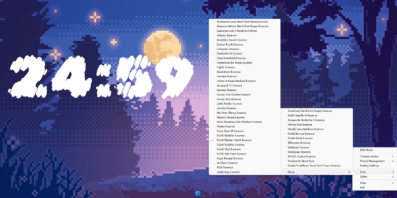 GitHub - vladelaina/Catime: A tiny (995KB) but mighty timer in pure C. Supports clock, countdown, stopwatch, Pomodoro, and fully…
