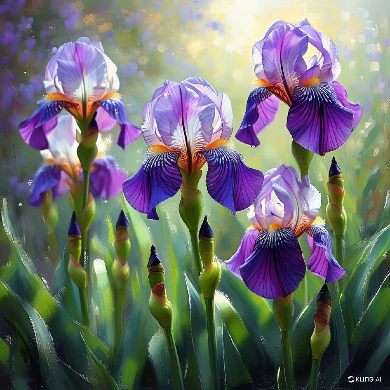 #Bing_Wallpaper静谧的日本鸢尾花园坐落于东京，绽放着紫色和淡紫色的鲜艳色彩