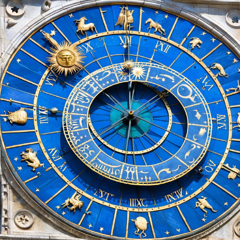 #Bing_Wallpaper威尼斯圣马可钟楼（Torre dell’Orologio）上的天文钟呈现出复杂而迷人的景象，捕捉了时间与天体运转的精髓