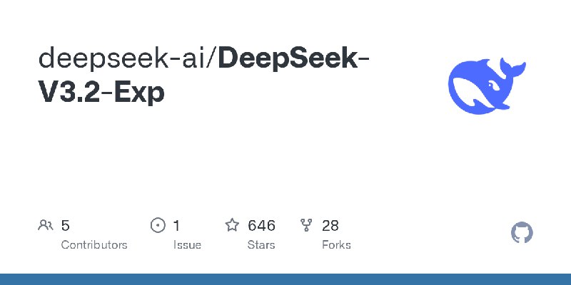 GitHub - deepseek-ai/DeepSeek-V3.2-Exp