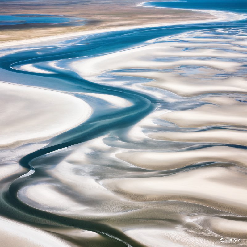 #Bing_Wallpaper“德国石勒苏益格-荷尔斯泰因瓦登海国家公园，这片宁静而未被触及的自然天堂呈现出令人叹为观止的空中景观