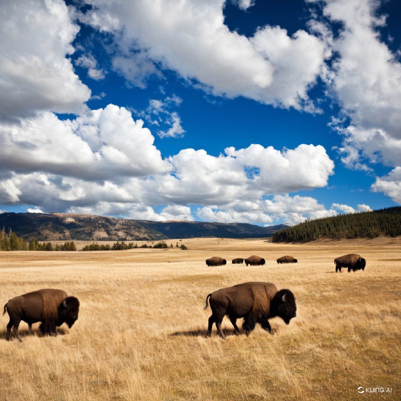 从濒临灭绝到成为国家的象征黄石国家公园的美洲野牛，怀俄明州，美国从濒临灭绝到成为国家的象征黄石国家公园的美洲野牛，怀俄明州，美国