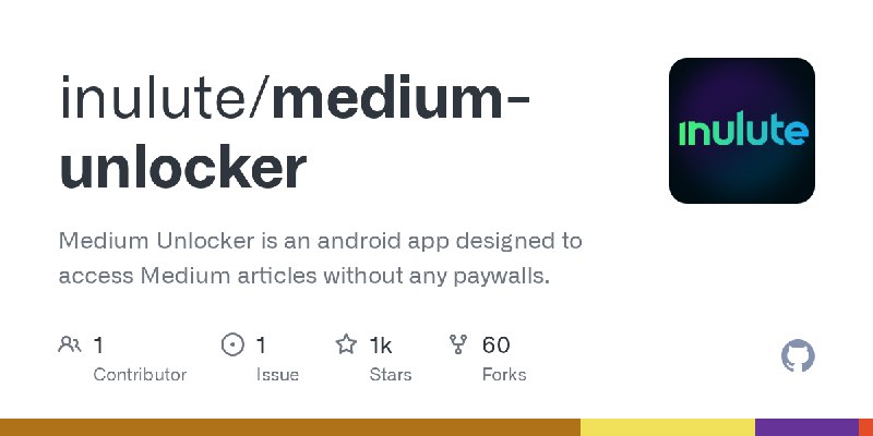 GitHub - inulute/medium-unlocker: Medium Unlocker is an android app designed to access Medium articles without any paywalls.