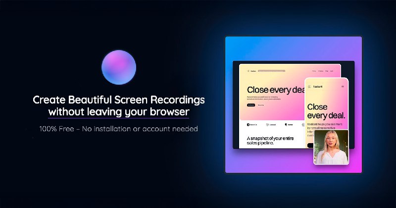 Screen Now • Beautiful browser-based screen recordings