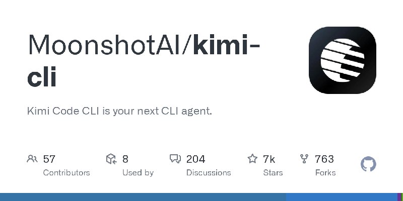GitHub - MoonshotAI/kimi-cli: Kimi Code CLI is your next CLI agent.