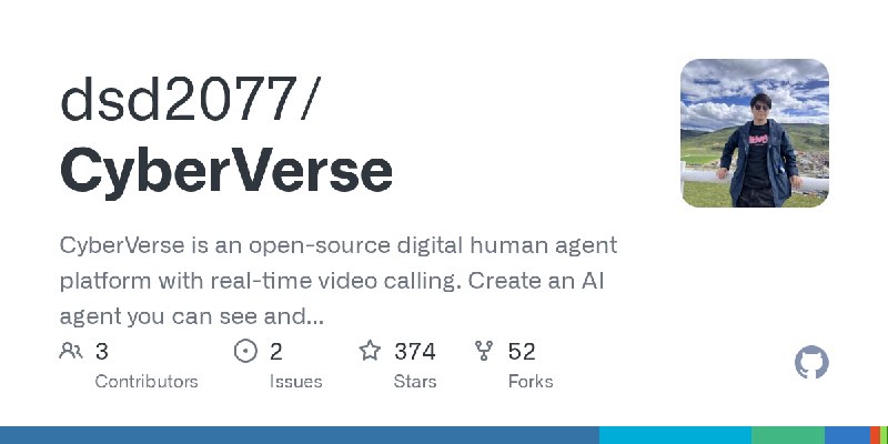 GitHub - dsd2077/CyberVerse: CyberVerse is an open-source digital human agent platform with real-time video calling. Create an…
