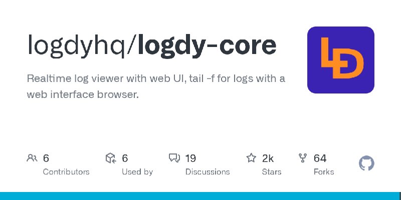 GitHub - logdyhq/logdy-core: Realtime log viewer with web UI, tail -f for logs with a web interface browser.