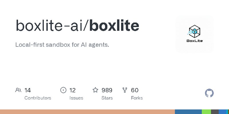 GitHub - boxlite-ai/boxlite: Local-first sandbox for AI agents.
