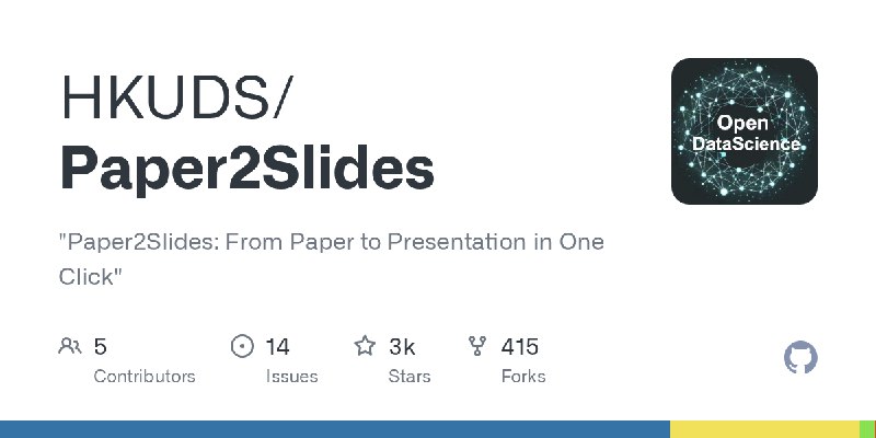 GitHub - HKUDS/Paper2Slides: 