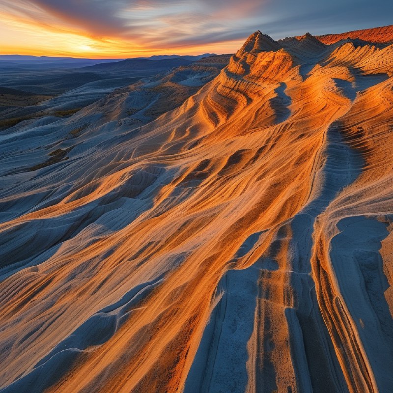 #Bing_Wallpaper“雄伟的砂岩地貌，历经时间的雕琢，形似凝固的波浪，于美国犹他州凯恩维尔附近的黄金时刻捕捉到的景象