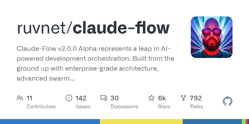 GitHub - ruvnet/claude-flow: Claude-Flow v2.0.0 Alpha represents a leap in AI-powered development orchestration. Built from the…